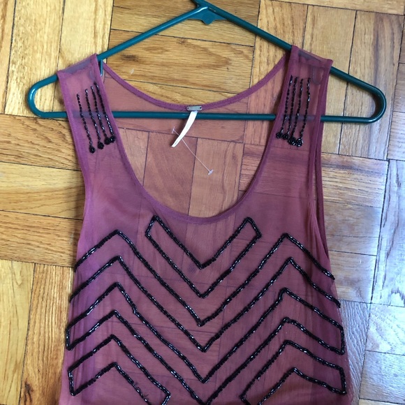 Free People Embellished Beaded Slip Dress - Picture 7 of 8